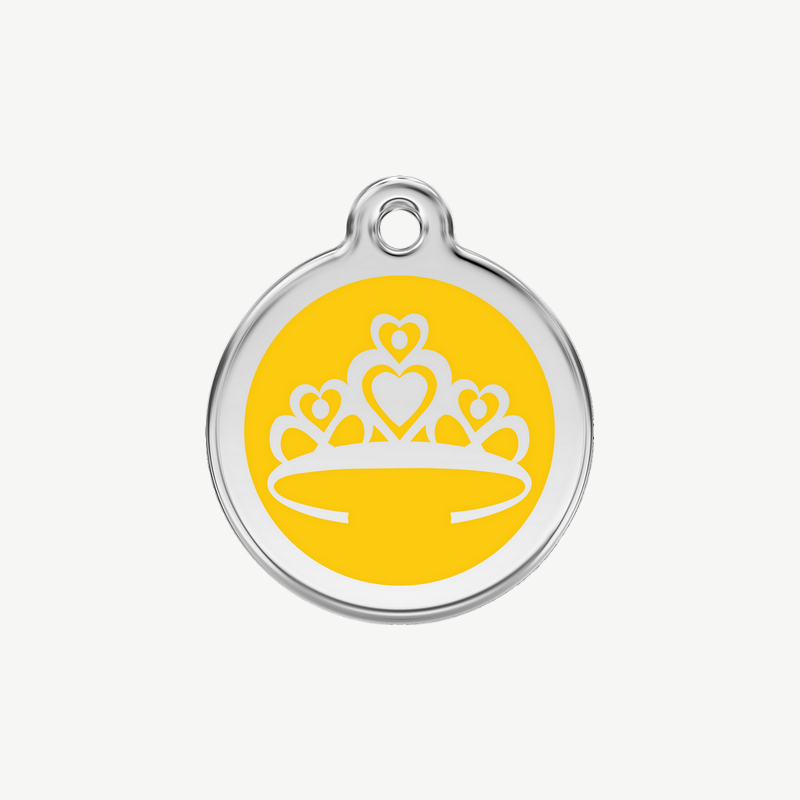 Médaille couronne à graver, coloris jaune, taille S