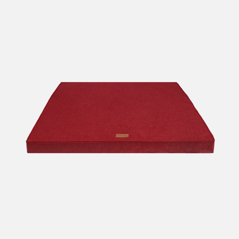 Matelas orthopédique pour chien, coloris rouge