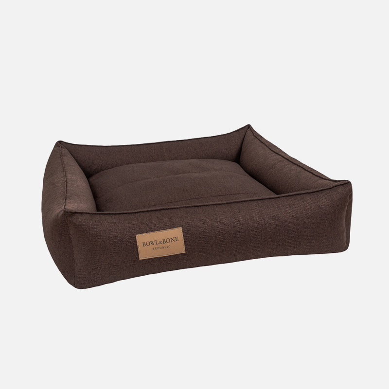 Panier élégant pour chien, coloris brun