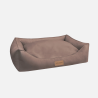 Panier design pour chien, coloris brun