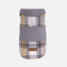 Manteau en tweed pour chien, coloris gris et jaune